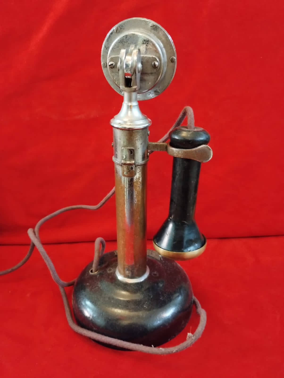 Rotary GPO Stick Telephone with Wooden Bell Box