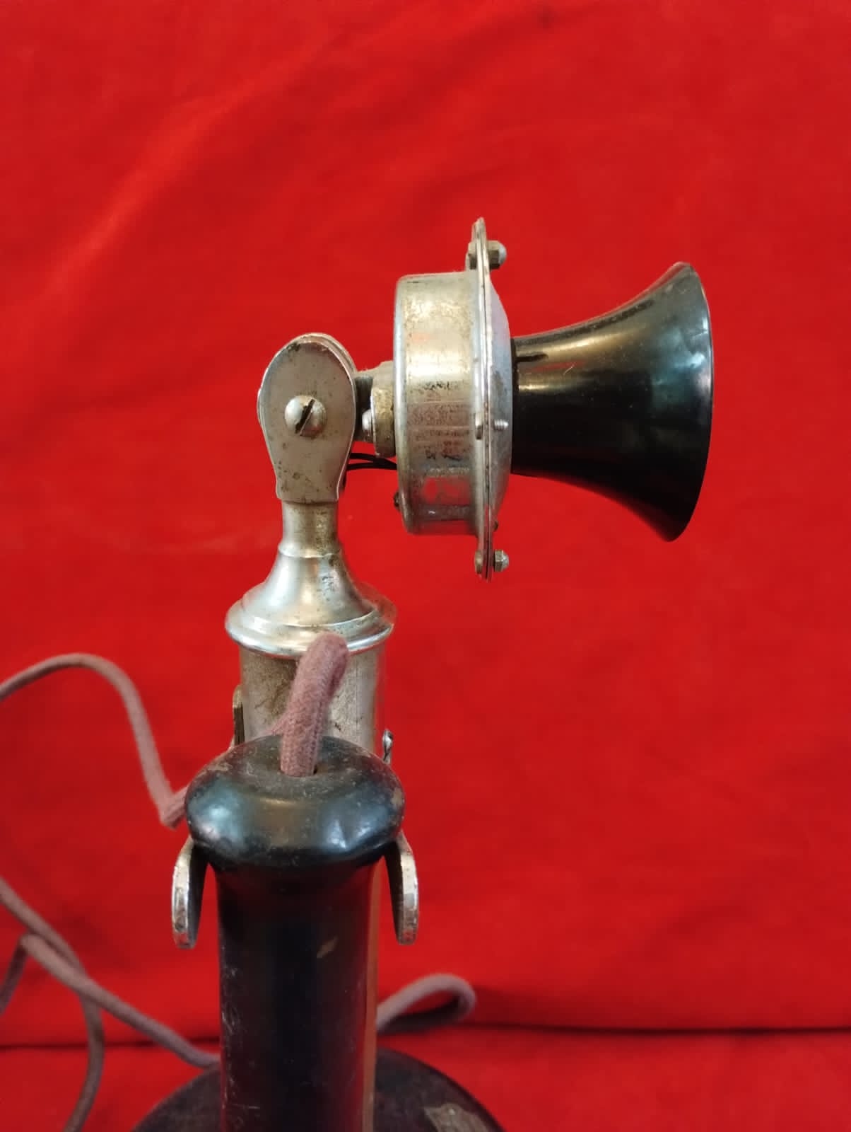 Rotary GPO Stick Telephone with Wooden Bell Box
