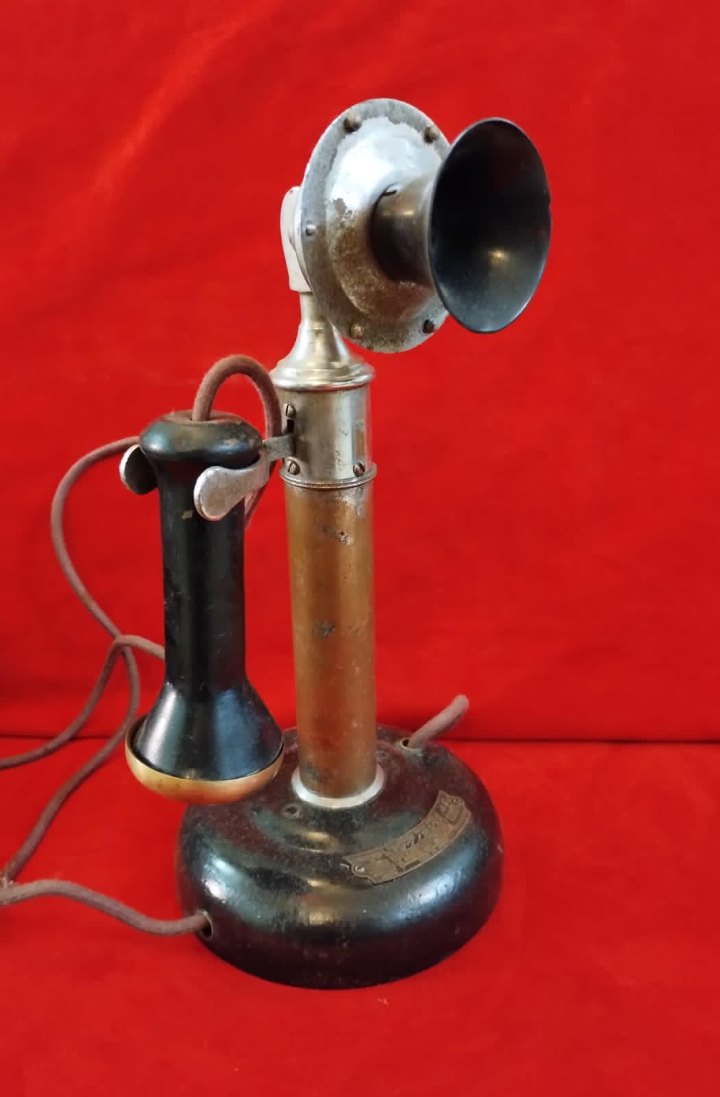 Rotary GPO Stick Telephone with Wooden Bell Box