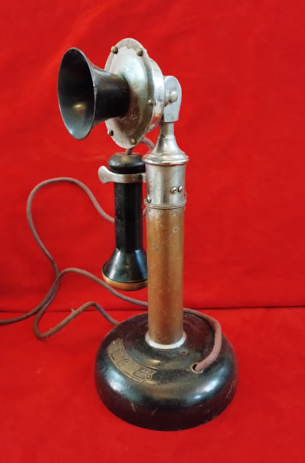 Rotary GPO Stick Telephone with Wooden Bell Box