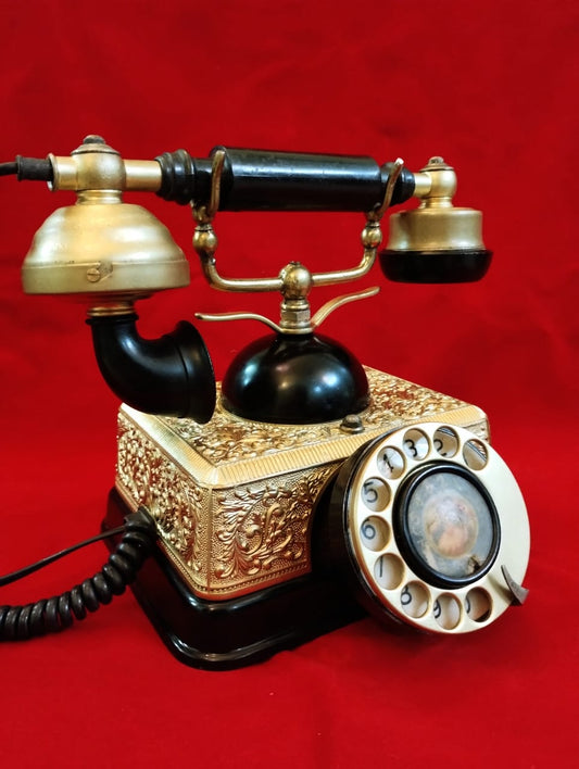 French Baroque Imperial Rotary Telephone – Fully Functional Vintage Landline (1970s)